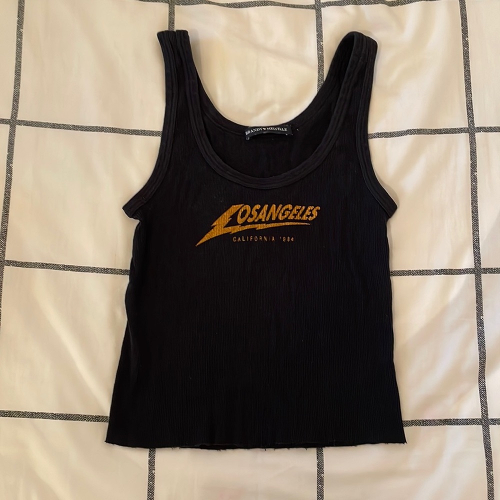 Brandy Melville Black LA Tank